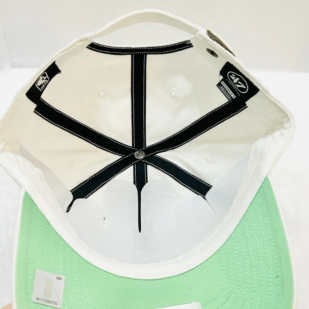 '47 Brand Milwaukee Bucks Luminance Women's Clean Up Hat Cap‎ Adjustable White